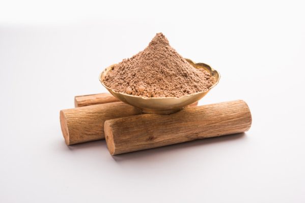 sandalwood sticks and sandalwood powder