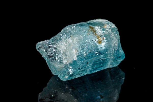 Macro of aquamarine stone