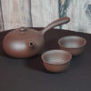 Yixing Side-Handle Teapot & 2 Cups