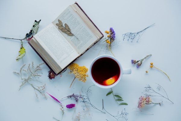 Cup, Bible and herbs