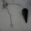Black Agate Gemstone Pendulum