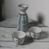 Blue Flower Sake Set