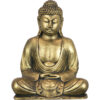 Golden Meditating Buddha Polyresin Statue