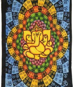 Lotus Ganesh Tapestry