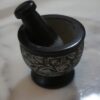 Mortar & Pestle - Soapstone: Black with Vines