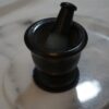 Mortar & Pestle - Soapstone: Shiny Black