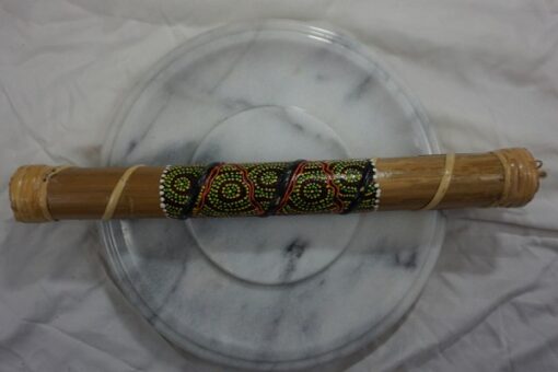 Small Dot Painted Rain Stick