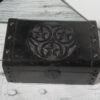 Triple Pentagram Wooden Chest