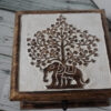 carved elephant wooden storage box