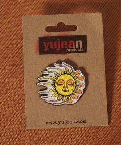 Sleeping Sun Enamel Pin