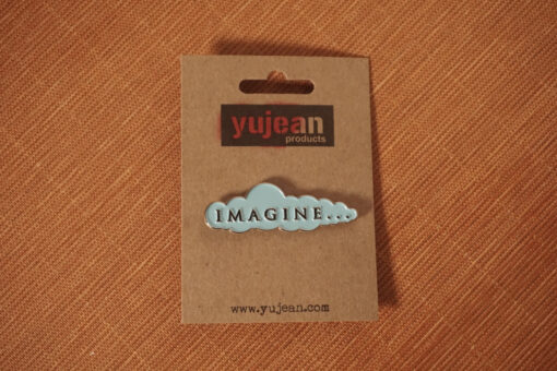 imagine enamel pin