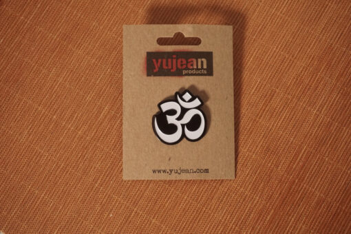 om enamel pin