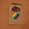 rainbow plus enamel pin