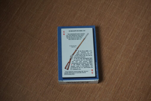 arms and armaments of the civil war card game back